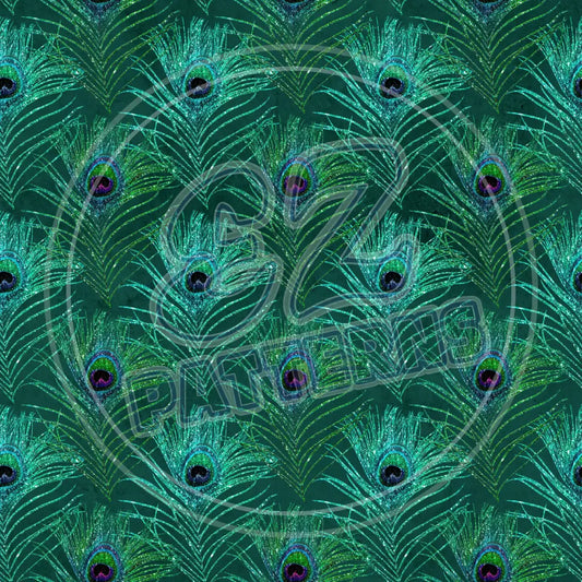 Peacock Feathers 002 Printed Pattern Vinyl